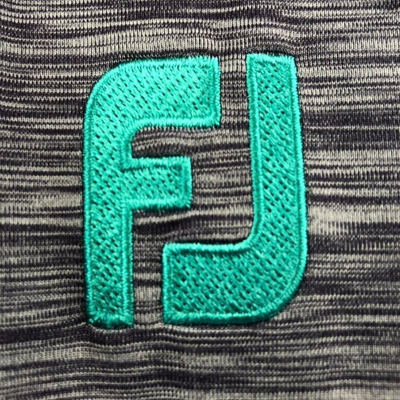 FootJoy Mens Polo Shirt Medium Colorblock White Colorblock Short Sleeve Casual - Picture 8 of 13